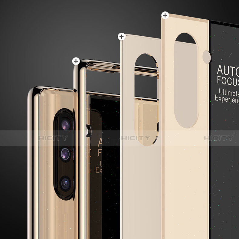 Coque Rebord Contour Silicone et Vitre Miroir Housse Etui pour Samsung Galaxy Note 10 Plus