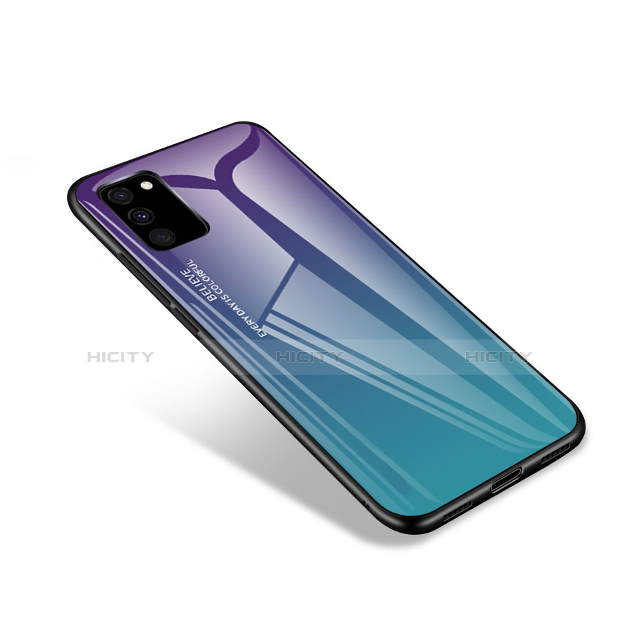 Coque Rebord Contour Silicone et Vitre Miroir Housse Etui pour Samsung Galaxy S20 FE (2022) 5G Violet Plus