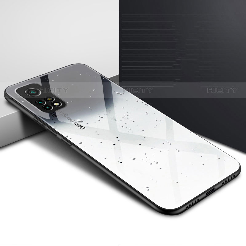 Coque Rebord Contour Silicone et Vitre Miroir Housse Etui pour Xiaomi Mi 10T Pro 5G Gris Plus