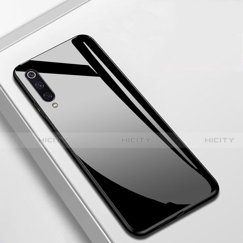 Coque Rebord Contour Silicone et Vitre Miroir Housse Etui pour Xiaomi Mi A3 Plus