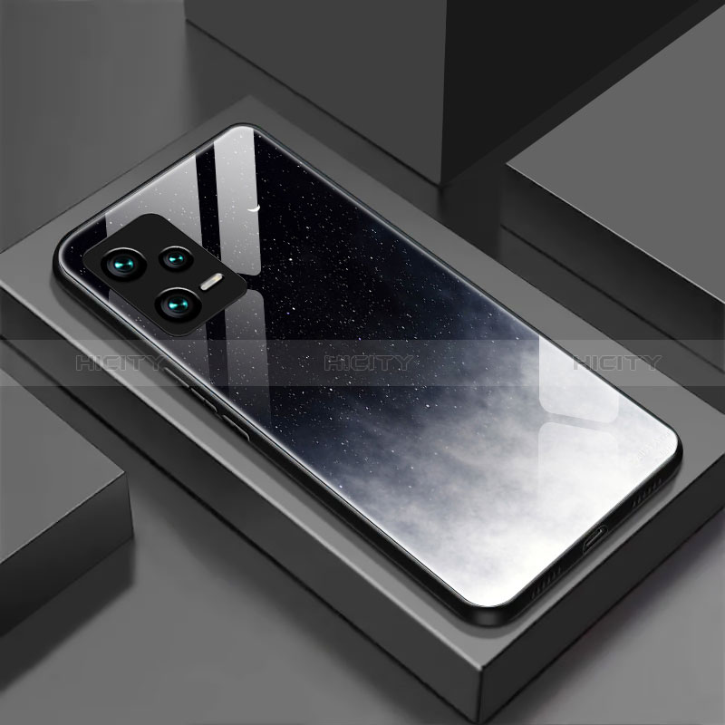 Coque Rebord Contour Silicone et Vitre Miroir Housse Etui pour Xiaomi Redmi Note 12 5G Plus