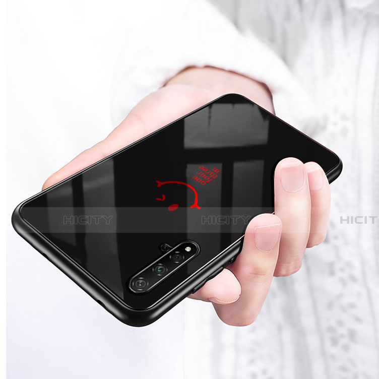Coque Rebord Contour Silicone et Vitre Miroir Housse Etui T01 pour Huawei Nova 5T Plus