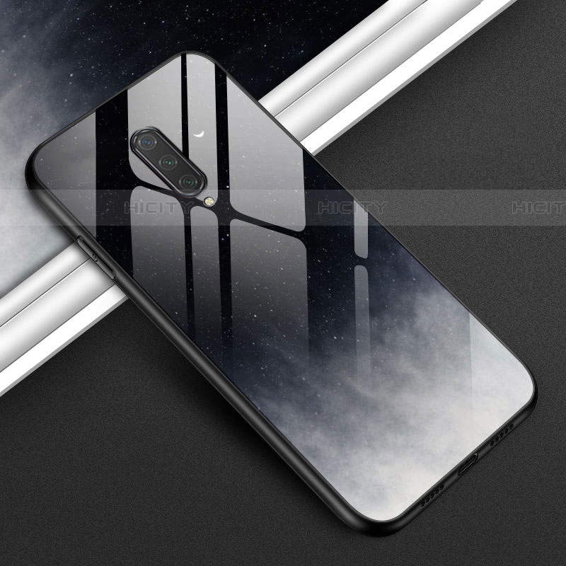Coque Rebord Contour Silicone et Vitre Miroir Housse Etui T01 pour OnePlus 8 Plus