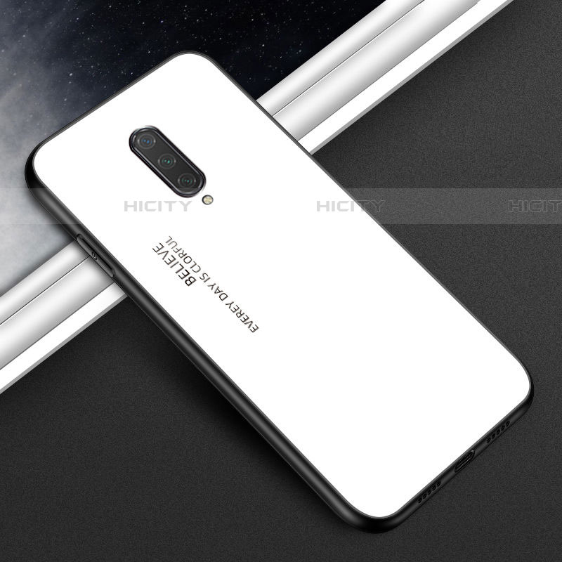 Coque Rebord Contour Silicone et Vitre Miroir Housse Etui T01 pour OnePlus 8 Plus