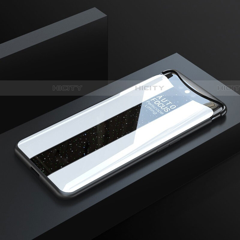 Coque Rebord Contour Silicone et Vitre Miroir Housse Etui T01 pour Oppo Find X Plus