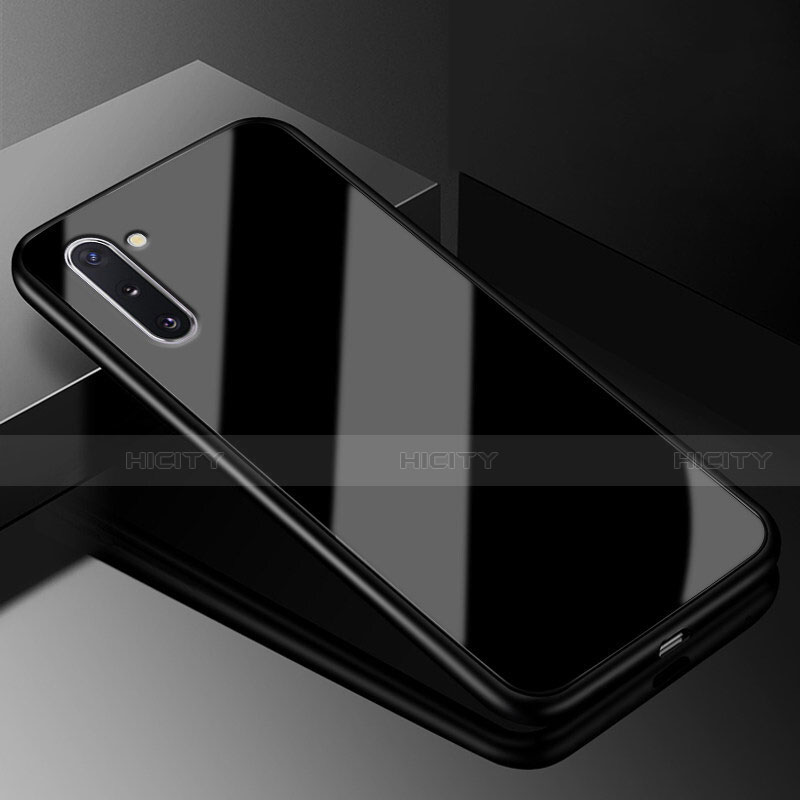 Coque Rebord Contour Silicone et Vitre Miroir Housse Etui T01 pour Samsung Galaxy Note 10 5G Plus