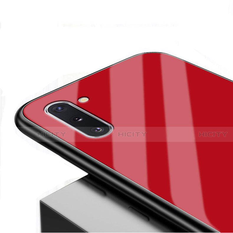 Coque Rebord Contour Silicone et Vitre Miroir Housse Etui T01 pour Samsung Galaxy Note 10 5G Plus