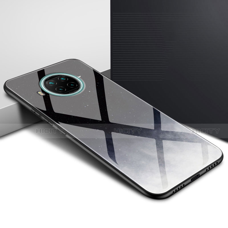 Coque Rebord Contour Silicone et Vitre Miroir Housse Etui T01 pour Xiaomi Mi 10T Lite 5G Noir Plus