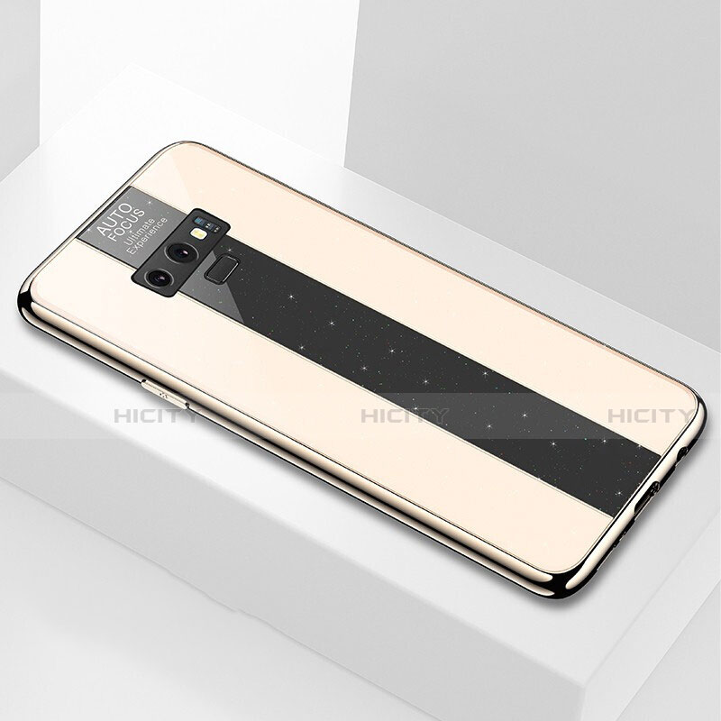 Coque Rebord Contour Silicone et Vitre Miroir Housse Etui T03 pour Samsung Galaxy Note 9 Plus
