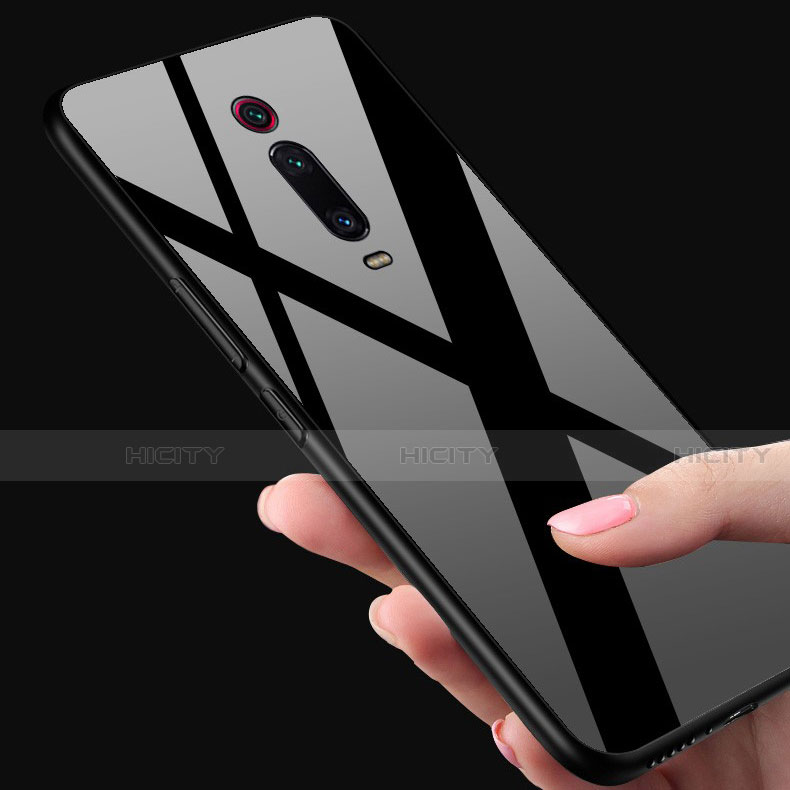 Coque Rebord Contour Silicone et Vitre Miroir Housse Etui T03 pour Xiaomi Mi 9T Plus