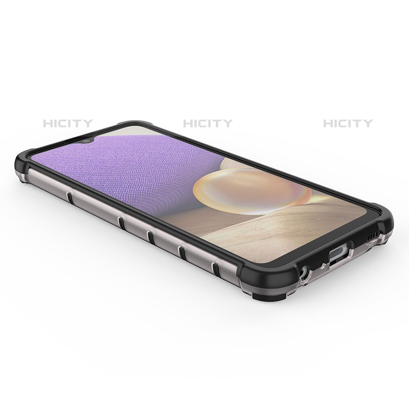Coque Rebord Contour Silicone et Vitre Transparente Housse Etui 360 Degres AM1 pour Samsung Galaxy M32 5G Plus