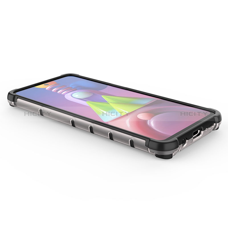 Coque Rebord Contour Silicone et Vitre Transparente Housse Etui 360 Degres AM1 pour Samsung Galaxy M51 Plus