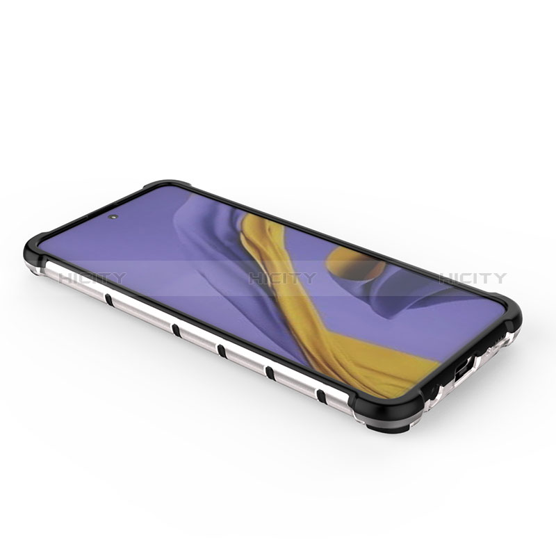 Coque Rebord Contour Silicone et Vitre Transparente Housse Etui 360 Degres AM2 pour Samsung Galaxy A51 5G Plus