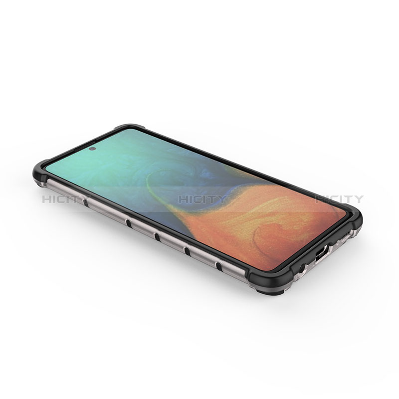 Coque Rebord Contour Silicone et Vitre Transparente Housse Etui 360 Degres AM2 pour Samsung Galaxy A71 4G A715 Plus