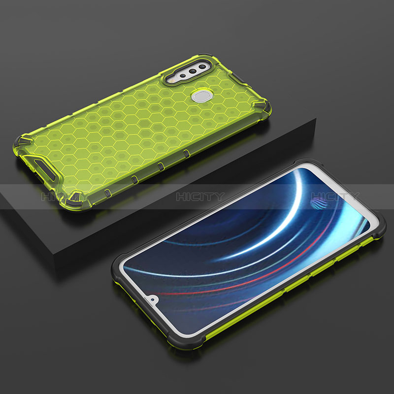 Coque Rebord Contour Silicone et Vitre Transparente Housse Etui 360 Degres AM2 pour Samsung Galaxy M30 Vert Plus