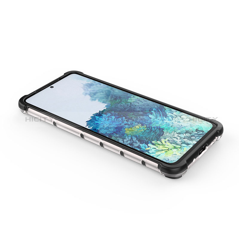 Coque Rebord Contour Silicone et Vitre Transparente Housse Etui 360 Degres AM2 pour Samsung Galaxy S20 Plus 5G Plus