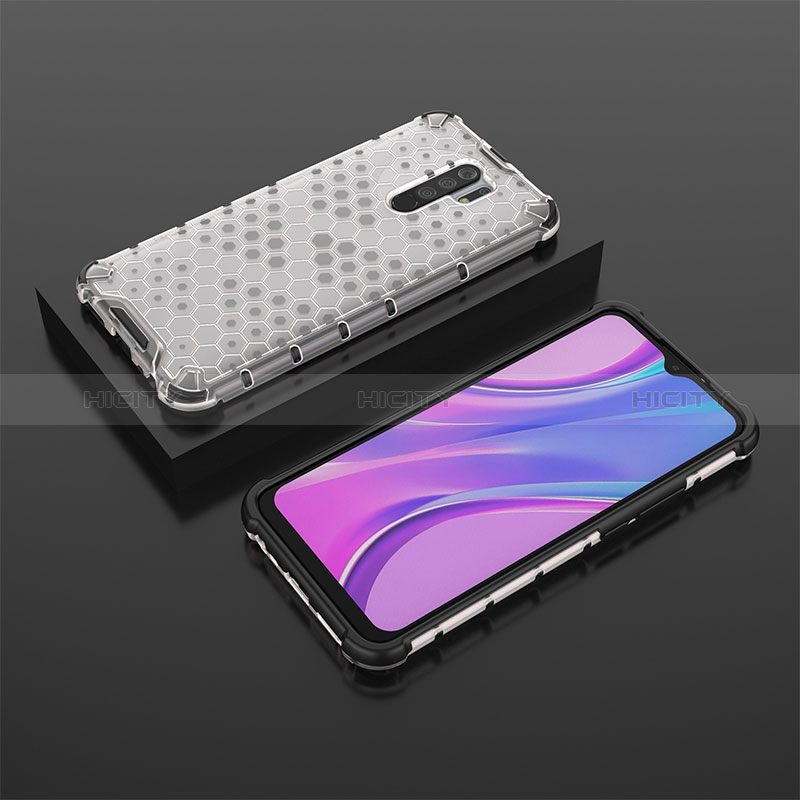 Coque Rebord Contour Silicone et Vitre Transparente Housse Etui 360 Degres AM2 pour Xiaomi Redmi 9 Plus