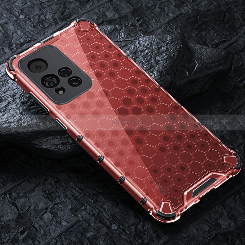 Coque Rebord Contour Silicone et Vitre Transparente Housse Etui 360 Degres AM3 pour Xiaomi Redmi Note 11 Pro+ Plus 5G Rouge Plus