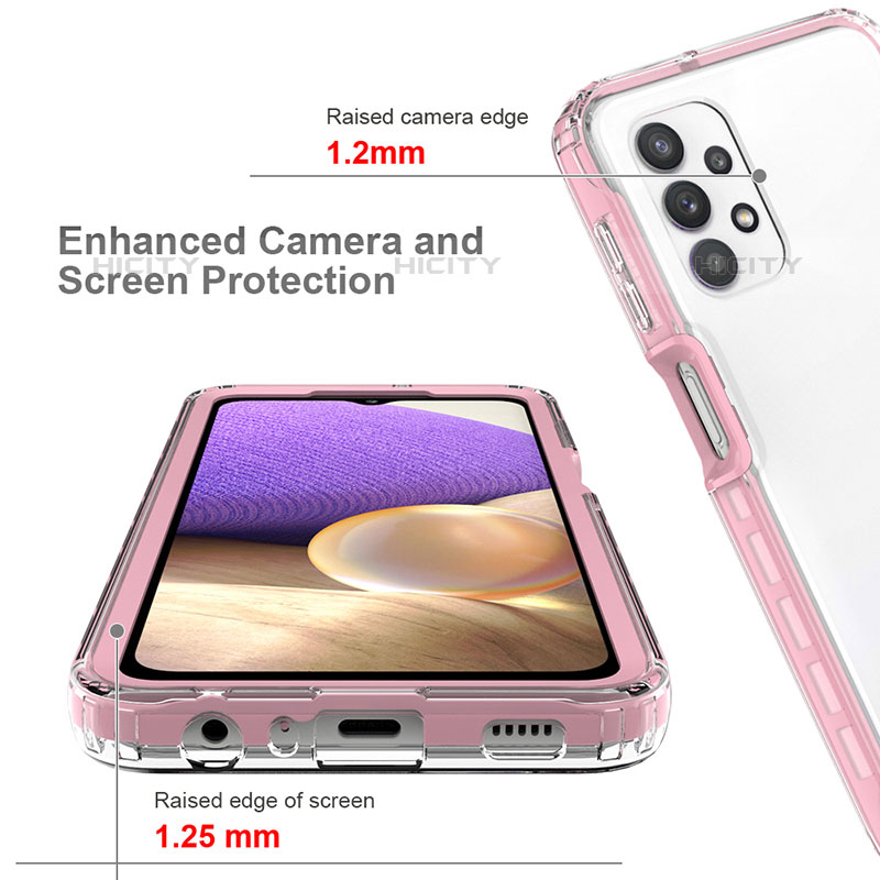 Coque Rebord Contour Silicone et Vitre Transparente Housse Etui 360 Degres JX1 pour Samsung Galaxy M32 5G Plus