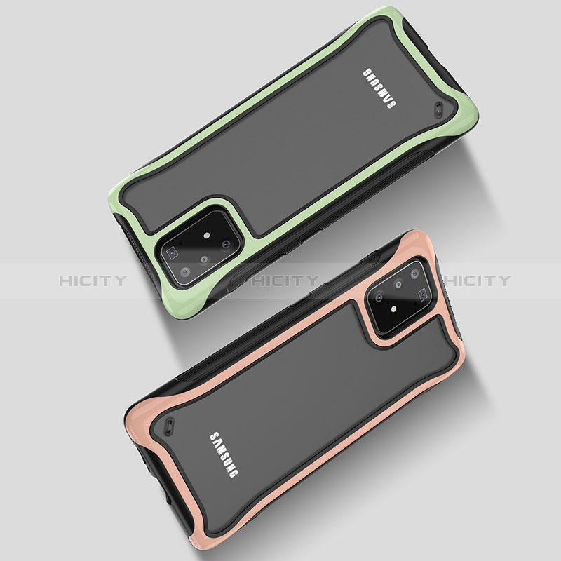 Coque Rebord Contour Silicone et Vitre Transparente Housse Etui 360 Degres pour Samsung Galaxy M80S Plus