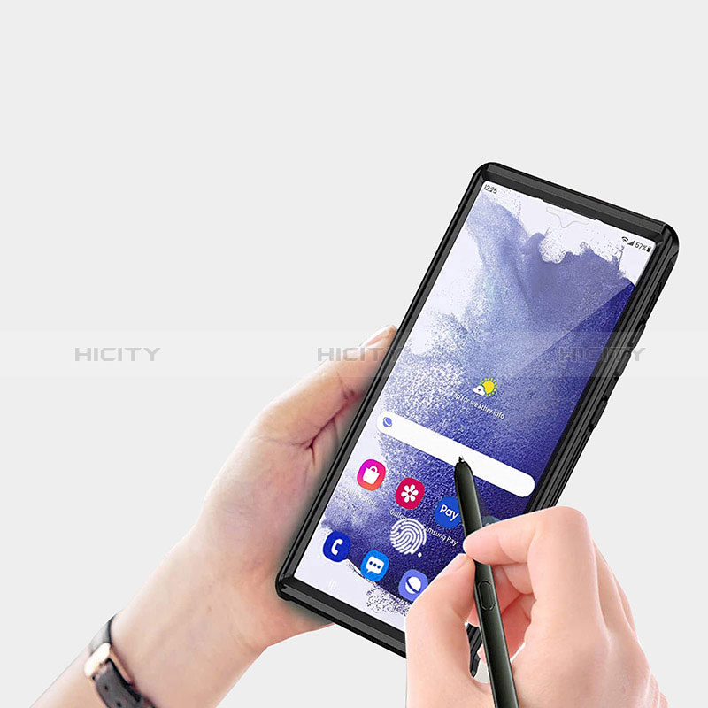 Coque Rebord Contour Silicone et Vitre Transparente Housse Etui 360 Degres pour Samsung Galaxy S24 Ultra 5G Plus