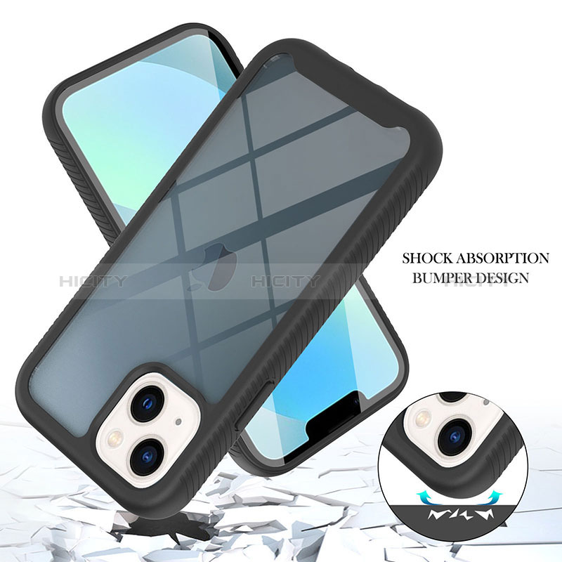 Coque Rebord Contour Silicone et Vitre Transparente Housse Etui 360 Degres YB1 pour Apple iPhone 14 Plus