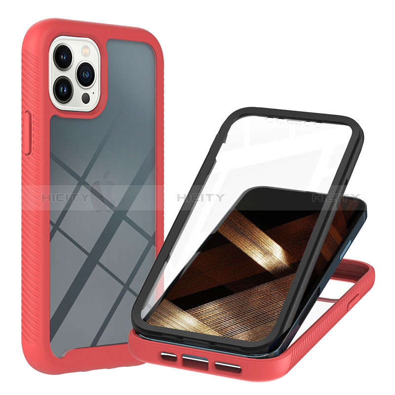 Coque Rebord Contour Silicone et Vitre Transparente Housse Etui 360 Degres YB1 pour Apple iPhone 15 Pro Plus