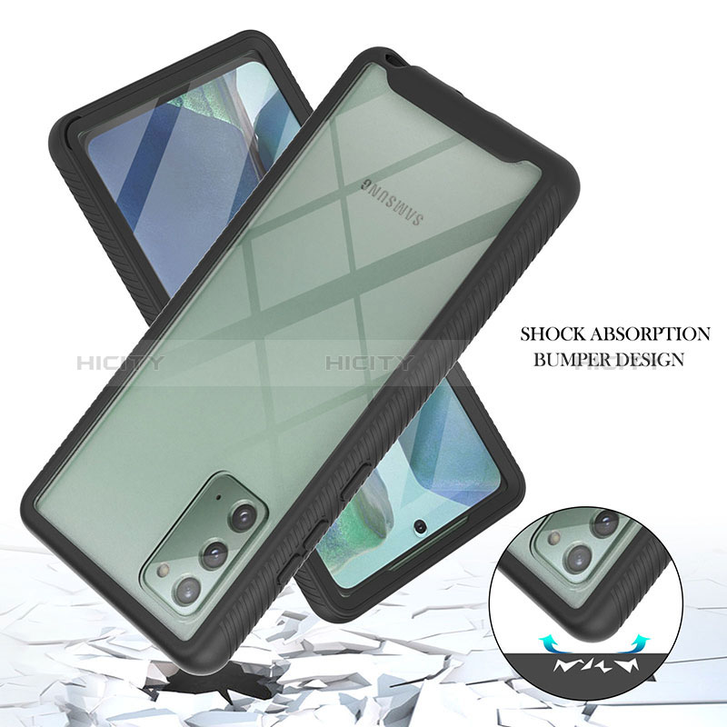 Coque Rebord Contour Silicone et Vitre Transparente Housse Etui 360 Degres YB2 pour Samsung Galaxy Note 20 5G Plus