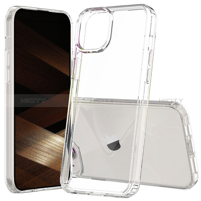 Coque Rebord Contour Silicone et Vitre Transparente Housse Etui 360 Degres ZJ1 pour Apple iPhone 13 Clair Plus