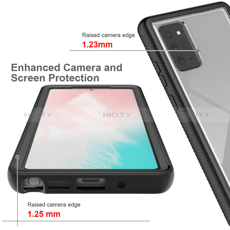 Coque Rebord Contour Silicone et Vitre Transparente Housse Etui 360 Degres ZJ1 pour Samsung Galaxy Note 20 5G Plus