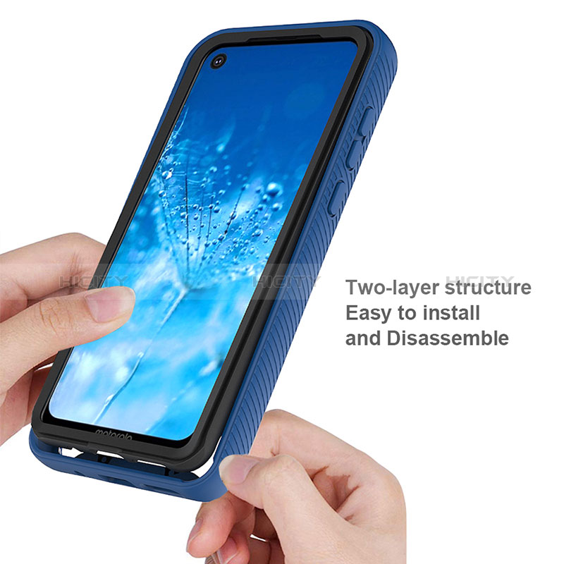 Coque Rebord Contour Silicone et Vitre Transparente Housse Etui 360 Degres ZJ1 pour Samsung Galaxy S20 Plus