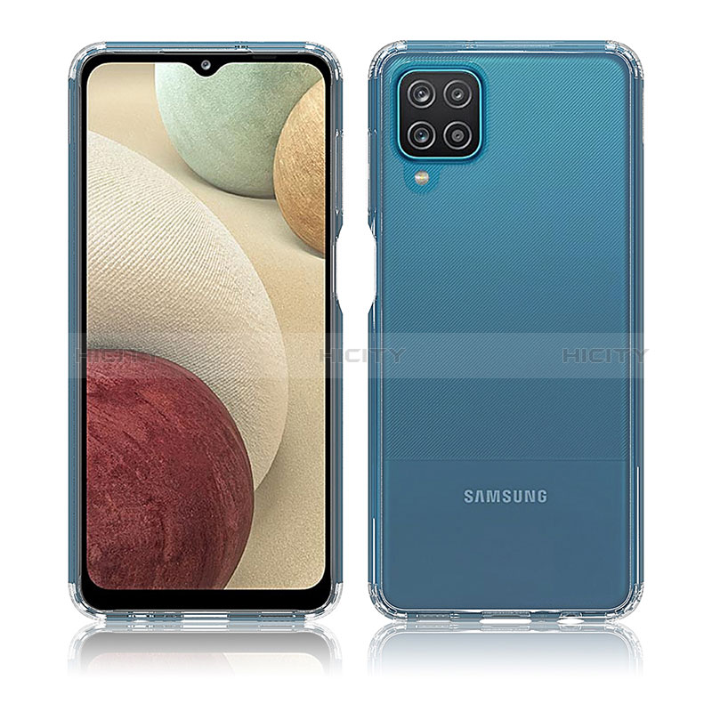 Coque Rebord Contour Silicone et Vitre Transparente Housse Etui 360 Degres ZJ5 pour Samsung Galaxy M12 Plus