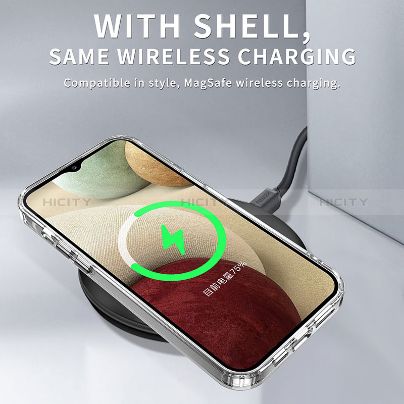 Coque Rebord Contour Silicone et Vitre Transparente Housse Etui AC1 pour Samsung Galaxy F12 Plus