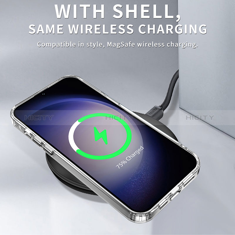 Coque Rebord Contour Silicone et Vitre Transparente Housse Etui AC1 pour Samsung Galaxy S23 Plus 5G Plus