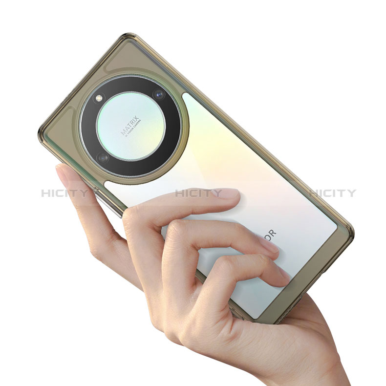 Coque Rebord Contour Silicone et Vitre Transparente Housse Etui J01S pour Huawei Honor Magic5 Lite 5G Plus