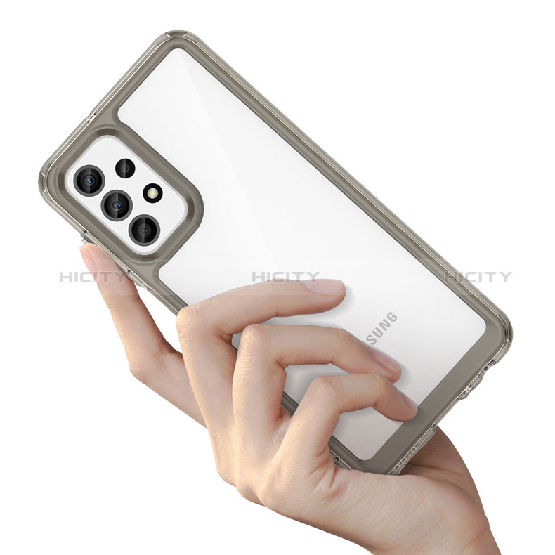 Coque Rebord Contour Silicone et Vitre Transparente Housse Etui J01S pour Samsung Galaxy A23 5G Plus