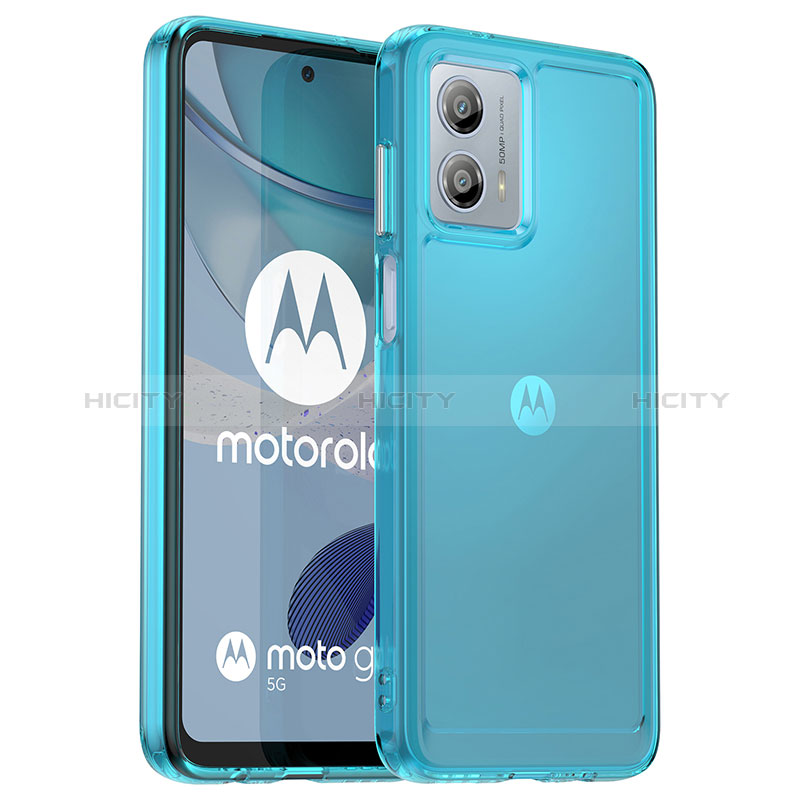 Coque Rebord Contour Silicone et Vitre Transparente Housse Etui J02S pour Motorola Moto G53y 5G Plus