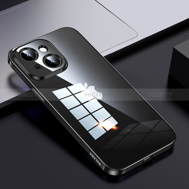 Coque Rebord Contour Silicone et Vitre Transparente Housse Etui LD2 pour Apple iPhone 14 Plus Plus