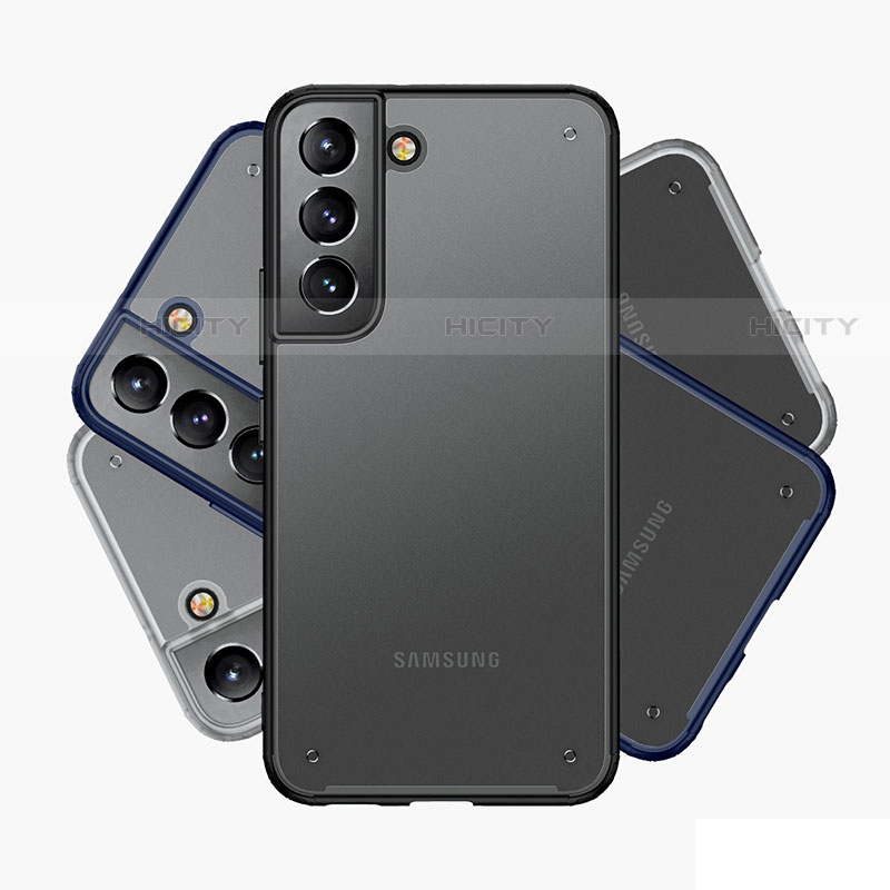 Coque Rebord Contour Silicone et Vitre Transparente Housse Etui M02 pour Samsung Galaxy S22 5G Plus