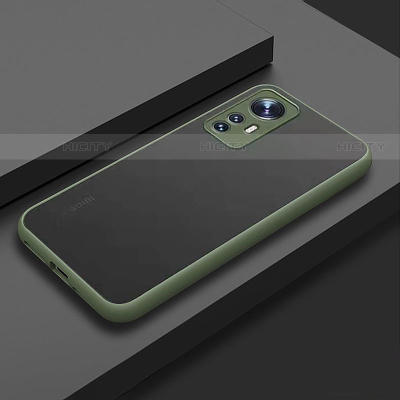 Coque Rebord Contour Silicone et Vitre Transparente Housse Etui M02 pour Xiaomi Mi 12 5G Pastel Vert Plus
