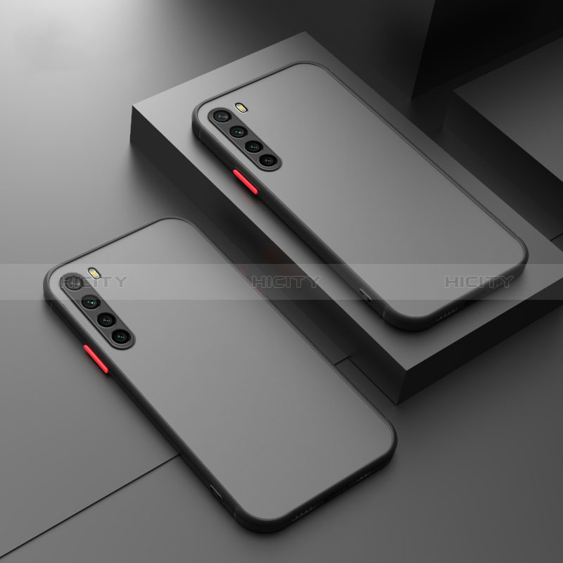 Coque Rebord Contour Silicone et Vitre Transparente Housse Etui P01 pour Xiaomi Redmi Note 8 (2021) Plus