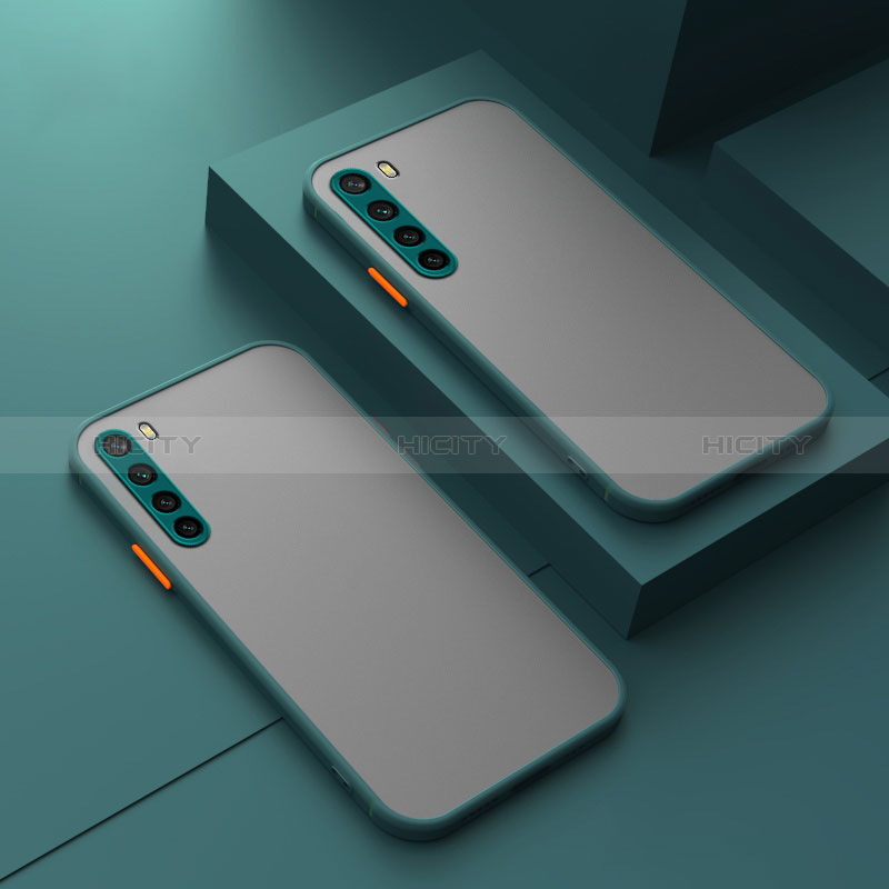 Coque Rebord Contour Silicone et Vitre Transparente Housse Etui P01 pour Xiaomi Redmi Note 8 (2021) Vert Plus