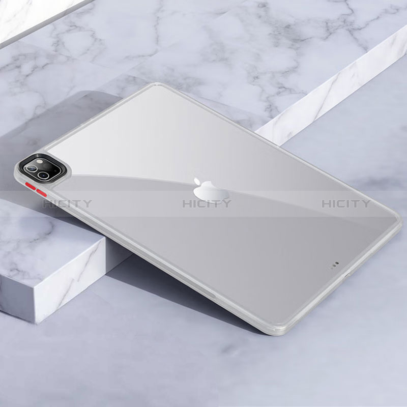 Coque Rebord Contour Silicone et Vitre Transparente Housse Etui pour Apple iPad Pro 11 (2020) Plus
