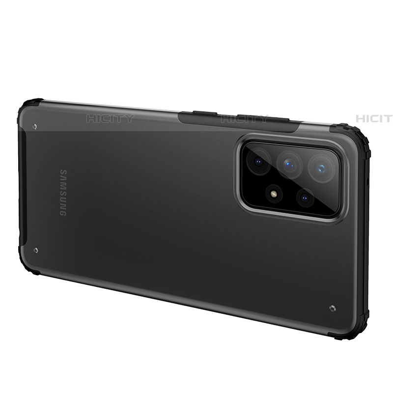 Coque Rebord Contour Silicone et Vitre Transparente Housse Etui pour Samsung Galaxy A52 5G Plus