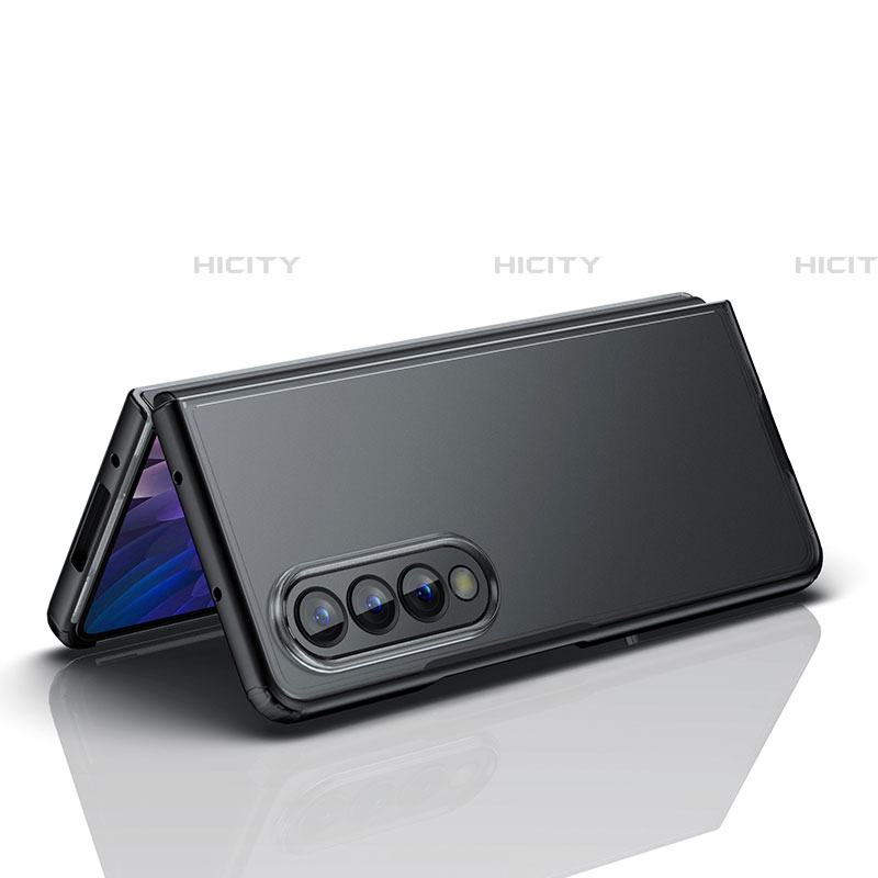 Coque Rebord Contour Silicone et Vitre Transparente Housse Etui pour Samsung Galaxy Z Fold4 5G Plus