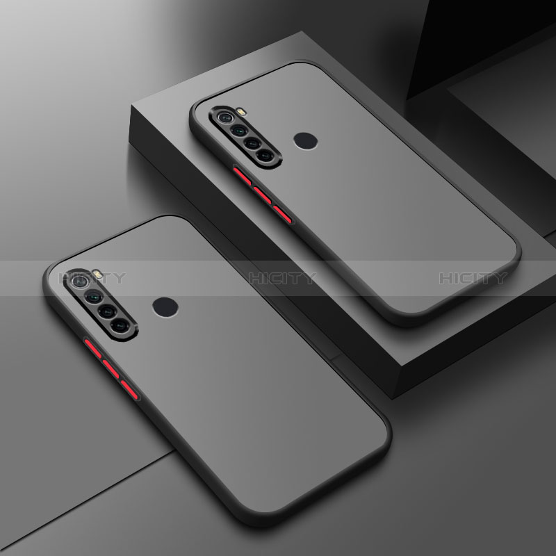 Coque Rebord Contour Silicone et Vitre Transparente Housse Etui pour Xiaomi Redmi Note 8 (2021) Plus