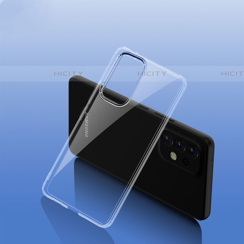 Coque Rebord Contour Silicone et Vitre Transparente Housse Etui W01L pour Samsung Galaxy A53 5G Plus
