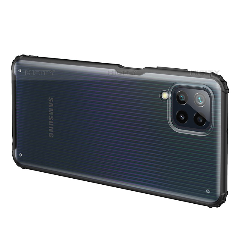 Coque Rebord Contour Silicone et Vitre Transparente Housse Etui WL1 pour Samsung Galaxy M32 4G Plus