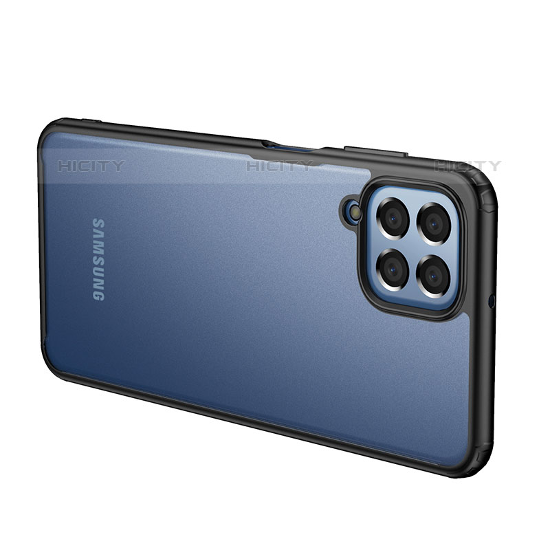 Coque Rebord Contour Silicone et Vitre Transparente Housse Etui WL1 pour Samsung Galaxy M33 5G Plus