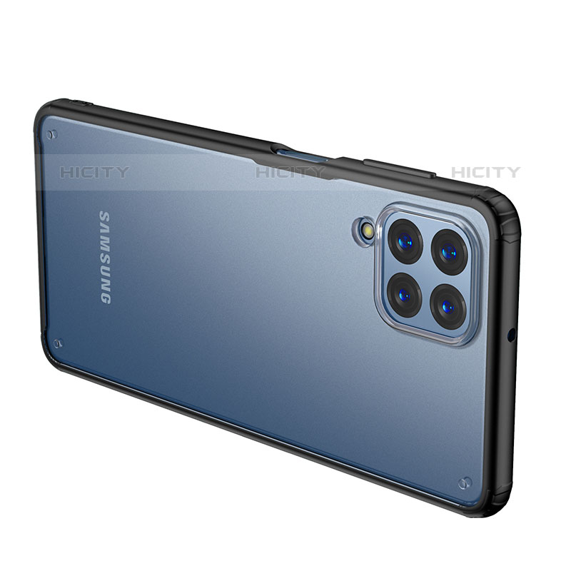 Coque Rebord Contour Silicone et Vitre Transparente Housse Etui WL1 pour Samsung Galaxy M53 5G Plus